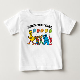 T-shirt Pour Bébé Pal de rue Sésame   Anniversaire Fille Anniversair