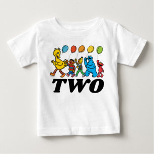 T-shirt Pour Bébé Pal de rue Sésame   Ballons d'anniversaire 2