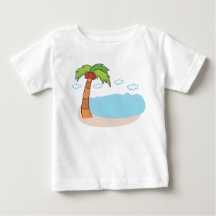 T-shirt Pour Bébé Palmiers