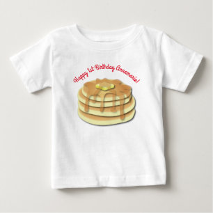T-shirt Pour Bébé Pancake Anniversaire Fête Flapjack Cute Enfants