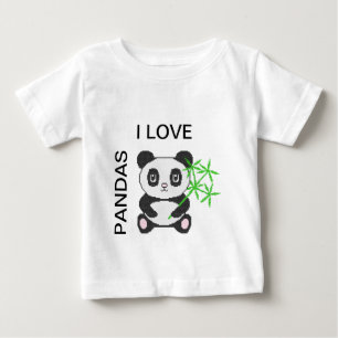 T-shirt Pour Bébé Panda à points croisés drôle