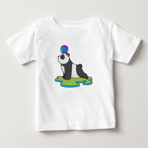 T-shirt Pour Bébé Panda at yoga