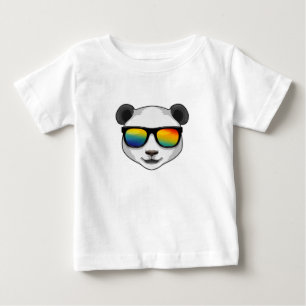T-shirt Pour Bébé Panda avec lunettes de soleil