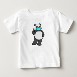 T-shirt Pour Bébé Panda avec masque visage