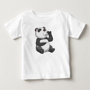 T-shirt Pour Bébé Panda avec Tea Cup