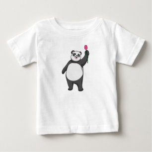 T-shirt Pour Bébé Panda avec Tulipe