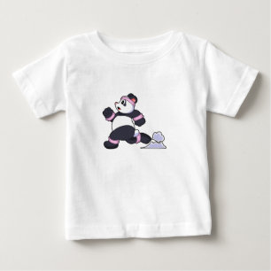 T-shirt Pour Bébé Panda comme coureur à la course