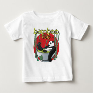 T-shirt Pour Bébé Panda pour boire du thé en bambou