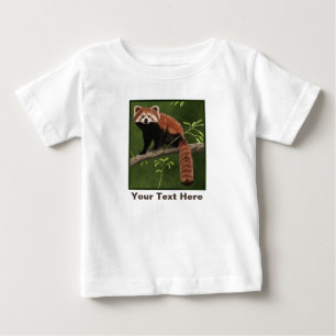 T-shirt Pour Bébé Panda rouge