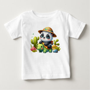 T-shirt Pour Bébé Panda sur Safari Baby Adventure Tee