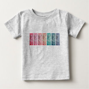 T-shirt Pour Bébé Panneau arc-en-ciel Van Gogh Almond Blossoms