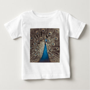 T-shirt Pour Bébé Paon Bleu Antique