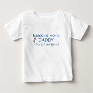 T-shirt Pour Bébé Papa à la maison bienvenu