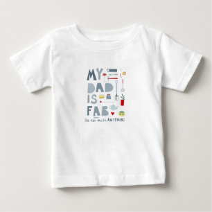T-shirt Pour Bébé Papa amusant