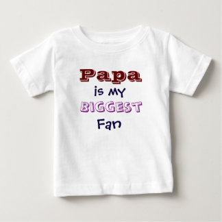 T-shirt Pour Bébé Papa est mon plus grand ventilateur T-shirt bébé b
