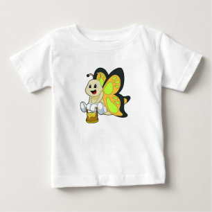 T-shirt Pour Bébé Papillon au miel