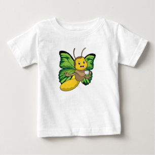 T-shirt Pour Bébé Papillon avec la coupe de café