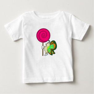 T-shirt Pour Bébé Papillon avec Lollipop