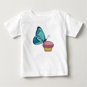T-shirt Pour Bébé Papillon avec muffin