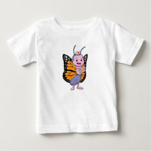 T-shirt Pour Bébé Papillon comme infirmière