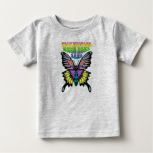 T-shirt Pour Bébé Papillon de paix psychédélique de la bande TMH