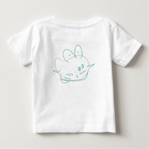 T-shirt Pour Bébé Papillon de poisson minimaliste mignon doodle
