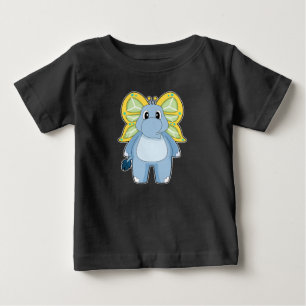 T-shirt Pour Bébé Papillon Eléphant