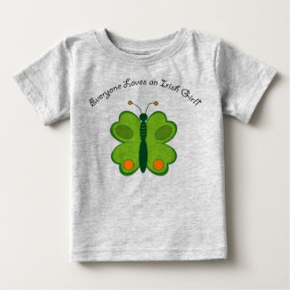 T-shirt Pour Bébé papillon irlandais chanceux