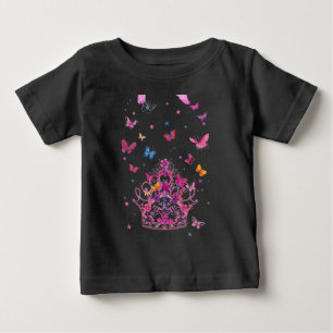 T-shirt Pour Bébé Papillons volants colorés avec des objets d'art de