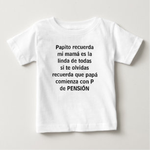 T-shirt Pour Bébé papito recuerda