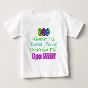 T-shirt Pour Bébé Pâques Bunny Opa Will