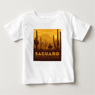 T-shirt Pour Bébé Parc national Carré du Saguaro Arizona