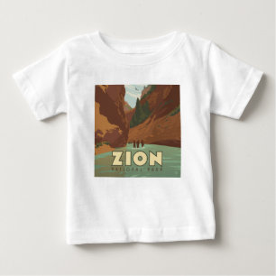 T-shirt Pour Bébé Parc national de Zion   Les Étroits