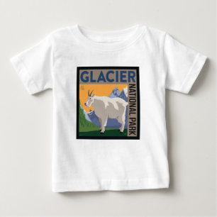 T-shirt Pour Bébé Parc national du Glacier Chèvre