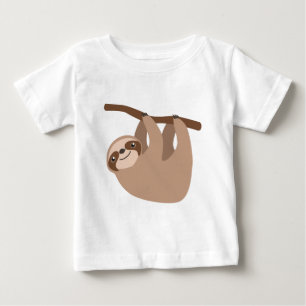 T-shirt Pour Bébé Paresse Trois-Bottée avec la pointe du pied