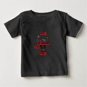 T-shirt Pour Bébé Partagez l'amour : Un verre de Saint Valentin