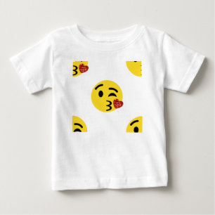 T-shirt Pour Bébé parties scintillant baiser émoji