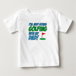 T-shirt Pour Bébé Partir au Golf avec Papa Enfant
