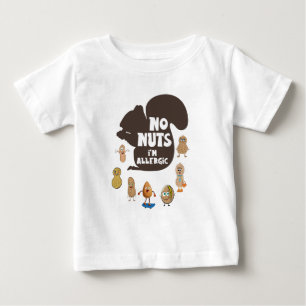T-shirt Pour Bébé Pas de noix Je suis Allergic Peanut Sensibilisatio