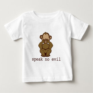 T-shirt Pour Bébé Pas de singes malfaisants