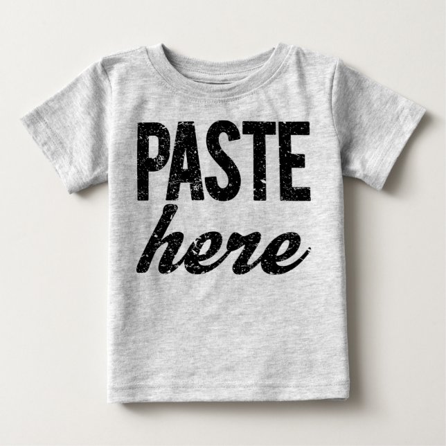 T-shirt Pour Bébé PASTE Pour Copier Coller Jumeaux (Devant)