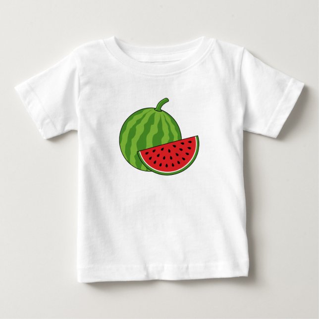T-shirt Pour Bébé Pastèque et tranche (Devant)