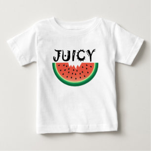 T-shirt Pour Bébé Pastèque Juicy - Robe de bébé sans manches 