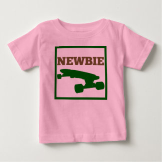 T-shirt Pour Bébé Patinage bébé - Nouveau-né (brun/vert)