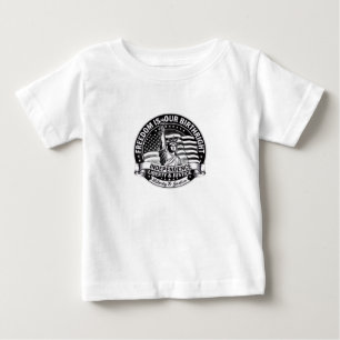 T-shirt pour bébé patriotique 'La liberté est notr