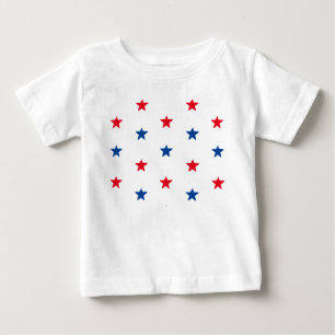 T-shirt Pour Bébé Patriotique rouge blanc bleu étoiles motif 4 juill