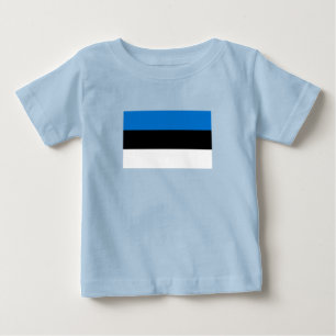 T-shirt Pour Bébé Pavillon Estonie