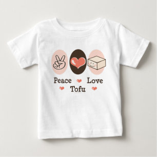 T-shirt Pour Bébé Peace Love Tofu Infant Long Sleeve Tee