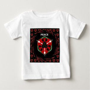 T-shirt Pour Bébé "Peace : with Shield Emblem"