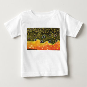 T-shirt Pour Bébé Pêche à la mouche pour l'omble de fontaine